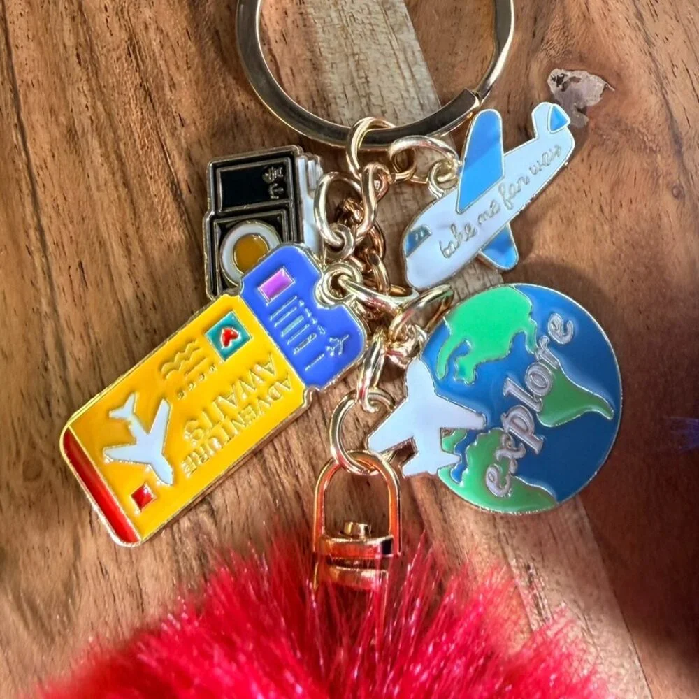 Southwest Airlines -Inspired Scarf & Bag Charm Set – Crew Bag Accessory - Picture 6 of 12